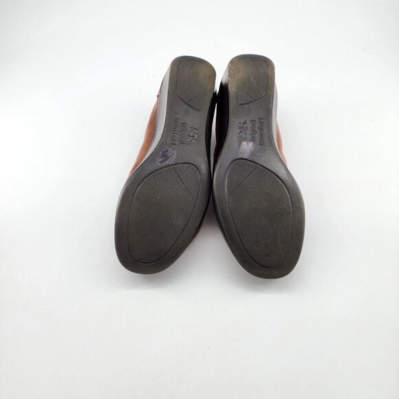 SAS Women's Weave Slip On Loafer Tripad Comfort Shoes Brown Leather Size 7.5W - Picture 9 of 12